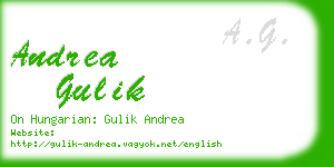 andrea gulik business card